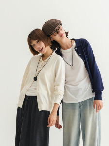 YOYO High Intelligence Polo Lightweight Breathable Horse Cotton Short Sleeve Vintage Long Sleeve Small Collar Knitted Sweater