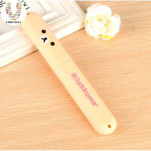 [UNIKUSUKA] Kotak Sikat gigi Portabel Motif Beruang / Tempat sikat gigi portable Travelling toothbrush case