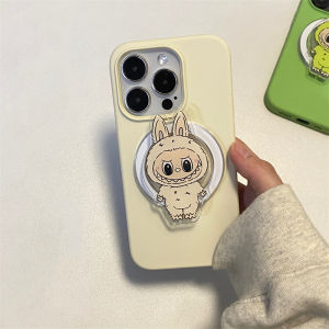 Cute Cartoon Magnetic Absorption Phone Case Stand Compatible with 14Pro Max 15Pro Max Silicone Protective Cover for Men And Women