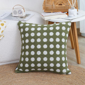 Modern Geometric Pattern Velvet Pillow Cover Sofa Living Room Couch Backrest Cushion Square Shape Coreless Pillow Case