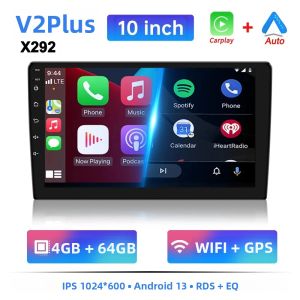 Đầu Radio Xe Hơi Android 13 Đa Năng 64G 7/9/10 Inch 2 Din Tích Hợp GPS BT Hệ Thống Đa Phương Tiện Thông Minh Dành Cho Ô Tô Hỗ Trợ CarPlay Và Android Auto