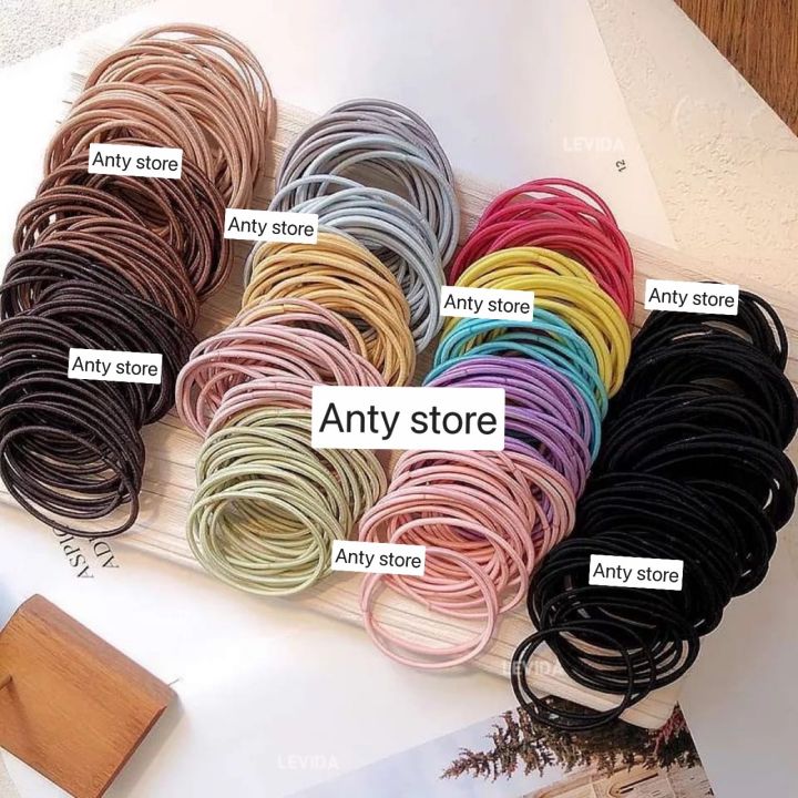Ikat rambut korea 100pcs / kunciran rambut korea / kunciran rambut murah