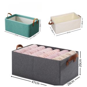 Kationik Storage Box dapat dilipat kotak penyimpanan Multifungsi Organizer Box pakaian container box
