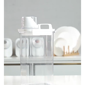 Hộp đựng bột giặt trong suốt 1100ml - 2300ml tiện lợi và an toàn -AENEA