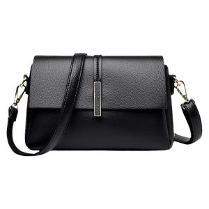 Leather Womens Bag Casual Large Capacity Cowhide Fashion Shoulder Crossbody Bag for Middle-Aged Ladies Soft Square Handbag
