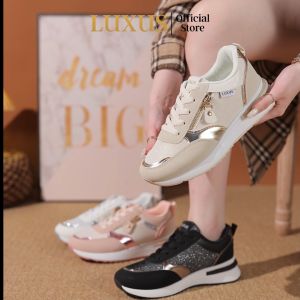 Luxus Ayana Sepatu Wanita Sneakers Sporty Impor Sepatu Putih Sepatu Beige - LX1009