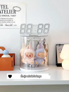 กล่องใส่โมเดล กล่องใส่ art toy กล่องโชว์โมเดล มีให้เลือก 3 สี หมุนได้360° พลาสติกอย่างดี วัสดุอะคริลิก กันฝุ่น