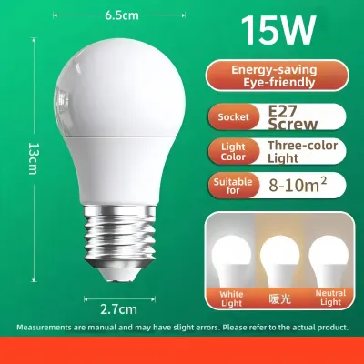 XIANXINGREN | Three Color Changing Wide Voltage LED Bulb E27