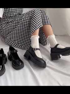 Mary Jane ญี่ปุ่น JK รองเท้าหนังนักเรียนหญิงเกาหลีสไตล์สไตล์อังกฤษย้อนยุค2025ใหม่ฤดูใบไม้ผลิและฤดูร้อนบาง