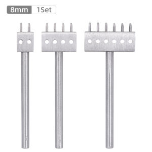 3pcs/SET Professional DIY Leather Punching Die Manual Hole Punch for Leather Handcrafting Multi-Round Punching Die Tool Set