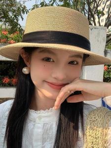 Womens Breathable Sun Protection Knitted Fisherman Hat Large Head Size Spring Summer New Style Casual Wide Brim Hat