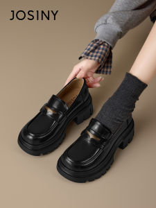 Josiny | Slip-on Thick-soled Cozy Heels Loafers