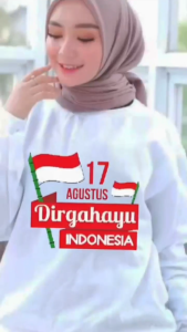 Tunik 17 Agustus Dewasa Jumbo Merdeka Tunic Kaos Katun Combed 24s Aplikasi Sablon S M L XL XXL 3XL Baju Pawai Agustusan Seragaman Warna Merah Putih Viral