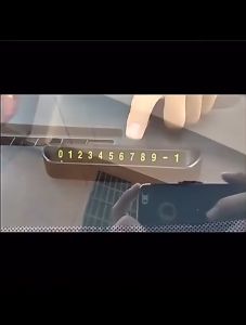 Phone Number Card Plate Sticker Telephone Number Park Stop Car Temporary Parking Card Holder 汽车临时停车牌 Plat Nombor Telefon Parkir Kereta Tempat Letak Kereta Sementara Pemegang Telefon