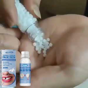 【BUY 2 GET 1】EELHOE Thermal Forming False Teeth Repair Kit Teeth Restoration Denture Filling Solid Gel Solid Denture Material Tooth Whitening Tooth Glue For Restoration Of Broken Teeth And Missing Teeth Various Role-Playing Diy 30ml