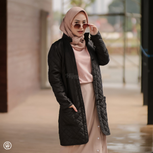 Hijacket Belva Jaket Wanita Muslimah - Jaket Panjang Korean Style Mantel Musim Dingin Wanita - outer jumbo kekinian