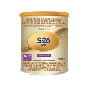 S-26 GOLD COMFORTIS HW 800g for 0-12 Months Old Infant Formula