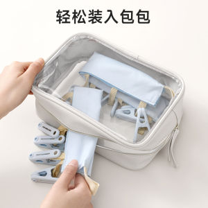 Travel Foldable Clothes Hanger Multi-Functional Portable Underwear Socks Fabric Hanging Rack Drying Tool Korean Style Adult