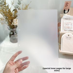 New Arrival Wear Nail Storage Book Finished Nail Art Style Collection Book Book Shaped Display Stand Transparent Frosted Sample Color Card Photo Frame