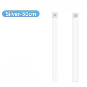 2Pc Cabinet Light USB Rechargeable Motion Sensor Ultra-thin Night Light  For Home Corridor Stairs Kitchen Bedroom Wardrobe Indoo