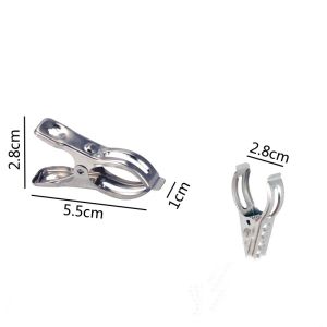 Stainless Steel Number Tag Clip Clothesline Windproof Fixed Small Quilt Clamp Versatile Household Organizer by Chengcheng Label