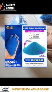 PASIR SILIKA BIRU KRISTAL SILICA MEDIA DASAR AQUARIUM AQUASCAPE
