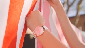 Swatch Simply Beachy (SYXG130) Purple 38mm Silicone Watch