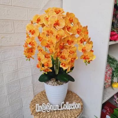 bunga anggrek latex super rimbun artificial florist