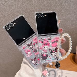 เคสโทรศัพท์มือถือ Samsung Galaxy ZFlip7FE รุ่นพิเศษ MeletiKuro ลายการ์ตูนน่ารัก ป้องกันรอยขีดข่วน ป้องกันการตกหล่น ฝาปิดแบบพับได้