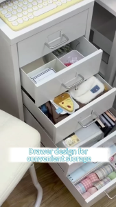 Office File Drawer Cabinet With Lock Metal Drawer Organizer Home Bedroom Storage Mobile With Wheels