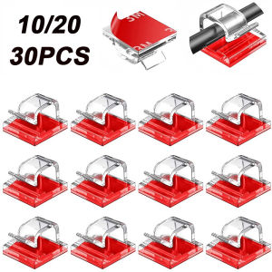 Cable Organizer Clips Wire Winder Holder Cord Protector USB Cable Management Adhesive Hooks Desk Clamp For Car Earphone Mouse