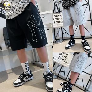 Boys Cotton Sports Pants Summer New Style Casual Short Shorts Five-Point Pants Middle Pants Comfortable Breathable Sweat Absorbent