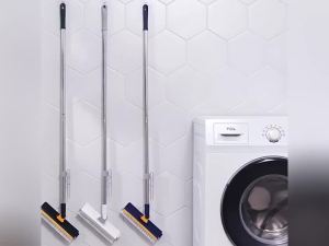 Bàn Chải Vệ Sinh Cán Dài UNTIOR Với 180 Đầu Chổi ° Chổi Lau Xoay Đa Năng Dùng Cho Tường Nhà Góc Nhà Sân Hiên Phòng Tắm Bồn Tắm Sàn Gạch Chất Liệu Nhựa Thân Thiện Với Môi Trường
