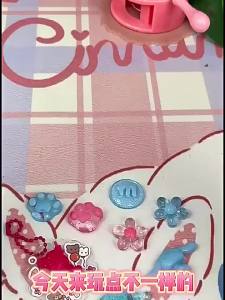 ขี้ผึ้งเจลลี่ diy ของเล่นบีบ ตีนแมว ของเล่นคลายเครียด ชุดแสตมป์ขี้ผึ้ง สำหรับสาวๆ DIY อุปกรณ์เสริมผมทำมือ