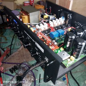 power amplifier rakitan 5 Amper besar/murni