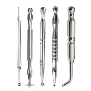 Acupuncture Pen Stainless Steel Acupressure Pen for Muscle Tension Pain Relief Trigger Point Massage Pen Manual Reflexology Tool