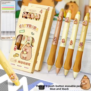 MONLEYTA | Capillara Soft Grip Erasable Pen For Primary Three Students Special Neutral Pen Black Crystal Blue Heat Sensible Erasable Pen