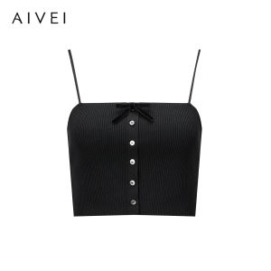 AIVEI | Sweet Bow Design Layerable Knitted Top