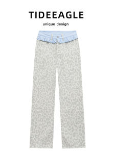 Quần Jeans Denim Ống Rộng Rộng Cạp Cao Mùa Xuân Mùa Hè Quần Dài Dài Đến Sàn Mẫu Dáng Rộng Thường Ngày Cho Nữ