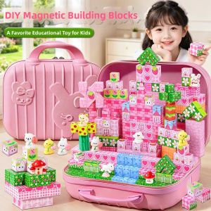 ALLofmini | DIY Assemble Magnetic Cube Childrens Intelligent Toy Set