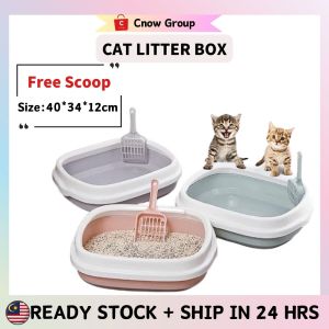 Cat Litter Box Cat Litter Tray With Free Scoop