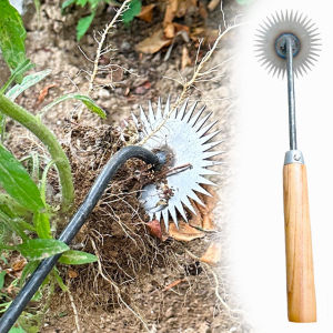 Portable Lightweight Weeding Artifact Gardening Tools Hoe Rake For Yard Work Lawn Care Garden Tools Lawn Rake With Wooden Handle