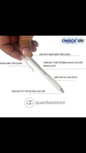 Bút gel bấm cao cấp thân béo zắc bấm mực đen Chosch CS-G256.
