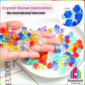 HB Crystal Acrylic Stones 1.4*1.1cm Vase Plant Fish Tank Vase Ornaments Wedding Party Decoration