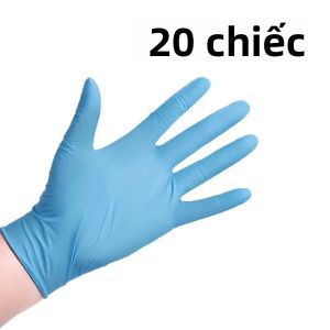 20/50/100 Chiếc Găng Tay Nitrile Xanh Dương Dùng Một Lần Lớp Lót Mịn Cao Su Cho Hộ Gia Đình Vệ Sinh Nhà Bếp Rửa Xe Làm Tóc Dụng Cụ Làm Móng