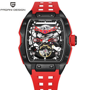 Pagani Design | PAGANI DESIGN Luxury Skeleton Automatic Mens Watch Top Sapphire Stainless Steel Tonneau Mechanical Sports Watch
