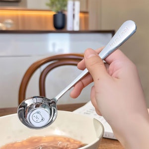 Thìa Ăn Cơm Bằng Thép Không Gỉ 316 Đầu Tròn Lớn Dùng Trong Nhà Bếp Và Nhà Hàng Thìa Ăn Sâu Đáy Phẳng Dụng Cụ Ăn Uống