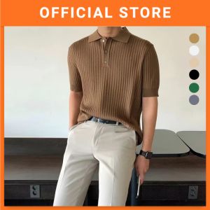 Men Polo T-Shirt Ice Silk Fabric Comfortable Stylish Korea Casual Top Baju Lelaki Polo 男生上衣