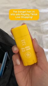 Momami Itsy Bitsy Sun Stick (15gr) SPF 50 PA+++ Stik Tabir Surya / cream pelindung sinar uv / uva / uvb / alcohol free / aman untuk kulit sensitif / sunscreen bayi dan anak / bentuk stick / cream / lotion pelindung sinar matahari / krim tabir surya / BPOM