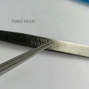 Pinset Besi Tebal Tweezer Pingset Benang TWE-8 Stainless Harga Satuan